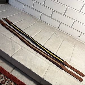 Pair of Vintage Dooney & Bourke Ladies Size 28 Woven Belts